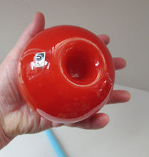 Load image into Gallery viewer, 1950s Glass Ball Candlestick, probably Swedish. Retailed by Wuidart Glass
