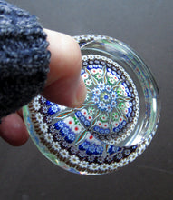 Load image into Gallery viewer, Large Caithness Whitefriars 1980s Millefiori Canes Paperweight
