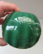 Load image into Gallery viewer, 1950s Glass Ball Candlestick, probably Swedish. Retailed by Wuidart Glass
