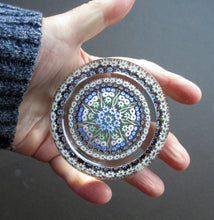 Load image into Gallery viewer, Large Caithness Whitefriars 1980s Millefiori Canes Paperweight
