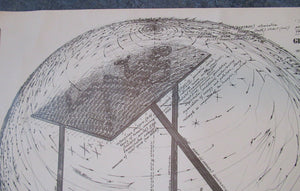 LARGE 1976 Poster for Generative Code Art Exhibition by PAUL NEAGU. Signed in pencil.