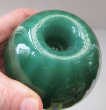 Load image into Gallery viewer, 1950s Glass Ball Candlestick, probably Swedish. Retailed by Wuidart Glass
