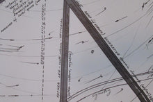 Load image into Gallery viewer, LARGE 1976 Poster for Generative Code Art Exhibition by PAUL NEAGU. Signed in pencil.
