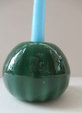 Load image into Gallery viewer, 1950s Glass Ball Candlestick, probably Swedish. Retailed by Wuidart Glass
