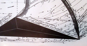 LARGE 1976 Poster for Generative Code Art Exhibition by PAUL NEAGU. Signed in pencil.