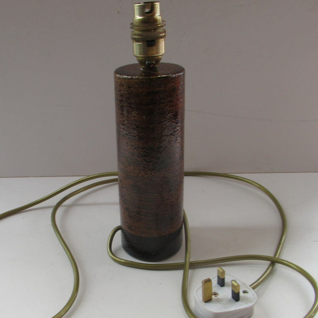 1960s Swedish Art Pottery Stoneware Table Lamp