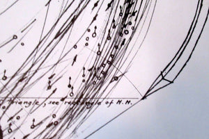 LARGE 1976 Poster for Generative Code Art Exhibition by PAUL NEAGU. Signed in pencil.