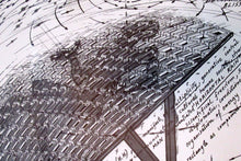 Load image into Gallery viewer, LARGE 1976 Poster for Generative Code Art Exhibition by PAUL NEAGU. Signed in pencil.
