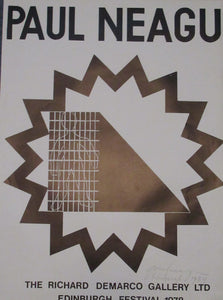 1978 Exhibition Poster for the Edinburgh International Festival. Paul Neagu at Richard Demarco Gallery