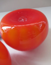 Load image into Gallery viewer, 1950s Glass Ball Candlestick, probably Swedish. Retailed by Wuidart Glass
