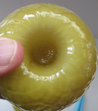 Load image into Gallery viewer, 1950s Glass Ball Candlestick, probably Swedish. Retailed by Wuidart Glass
