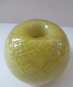 1950s Glass Ball Candlestick, probably Swedish. Retailed by Wuidart Glass