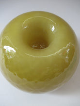 Load image into Gallery viewer, 1950s Glass Ball Candlestick, probably Swedish. Retailed by Wuidart Glass
