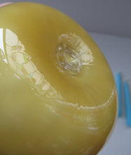 Load image into Gallery viewer, 1950s Glass Ball Candlestick, probably Swedish. Retailed by Wuidart Glass
