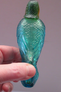 Four Avon Perfume Bottles in the Shape of Budgies