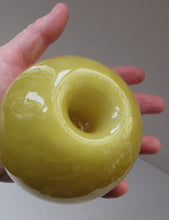 Load image into Gallery viewer, 1950s Glass Ball Candlestick, probably Swedish. Retailed by Wuidart Glass
