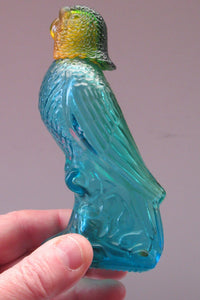 Four Avon Perfume Bottles in the Shape of Budgies