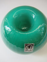 Load image into Gallery viewer, 1950s Glass Ball Candlestick, probably Swedish. Retailed by Wuidart Glass
