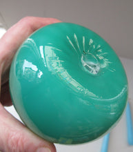 Load image into Gallery viewer, 1950s Glass Ball Candlestick, probably Swedish. Retailed by Wuidart Glass
