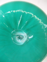 Load image into Gallery viewer, 1950s Glass Ball Candlestick, probably Swedish. Retailed by Wuidart Glass
