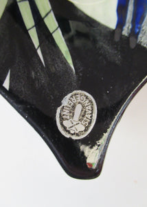 Highly Collectable Vintage Swedish STAVANGERFLINT Abstract Bird Design Dish. Designed by Inger Waage