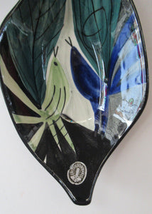 Highly Collectable Vintage Swedish STAVANGERFLINT Abstract Bird Design Dish. Designed by Inger Waage