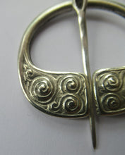 Load image into Gallery viewer, SILVER Penannular Brooch by Iain MacCormick of Iona after Alexander Ritchie
