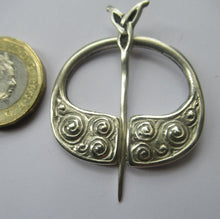Load image into Gallery viewer, SILVER Penannular Brooch by Iain MacCormick of Iona after Alexander Ritchie
