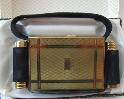 1960s Kigu Handbag Shaped Vanity Case Powder Compact etc