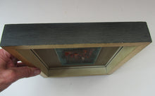 Load image into Gallery viewer, Vintage 1960s Miniature Oil Painting on Glass with Original Wooden Frame
