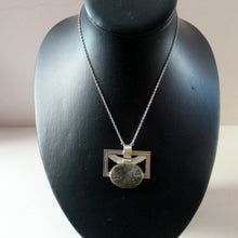 Load image into Gallery viewer, Vintage SCOTTISH SILVER Designer Necklace  by William Hardwick Hall. 1970s Edinburgh Hallmark

