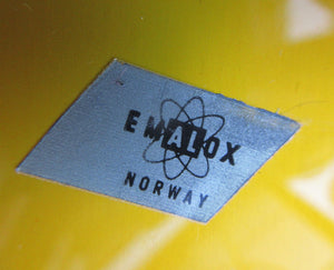Emalox Anodized Aluminium Coaster Norwegian Enamel Metalwares 1950s