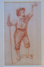 Load image into Gallery viewer, 19th Century Dutch Red Chalk Drawing by Johannes Rijnbout
