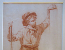 Load image into Gallery viewer, 19th Century Dutch Red Chalk Drawing by Johannes Rijnbout
