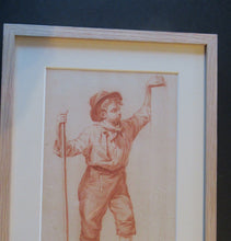 Load image into Gallery viewer, 19th Century Dutch Red Chalk Drawing by Johannes Rijnbout
