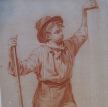 Load image into Gallery viewer, 19th Century Dutch Red Chalk Drawing by Johannes Rijnbout
