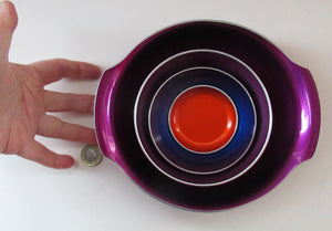 1950s Four Emalox Norwegian Enamel Bowls