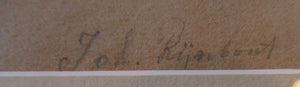 19th Century Dutch Red Chalk Drawing by Johannes Rijnbout