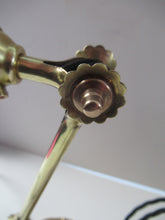Load image into Gallery viewer, Antique Dugdills Art Nouveau Flower Desk Lamp with Antique Vaseline Shade
