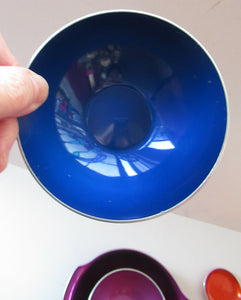 1950s Four Emalox Norwegian Enamel Bowls