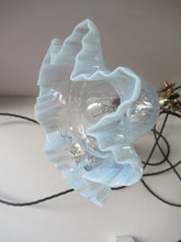 Load image into Gallery viewer, Antique Dugdills Art Nouveau Flower Desk Lamp with Antique Vaseline Shade
