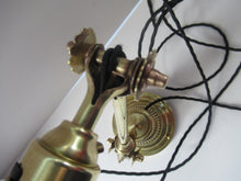 Load image into Gallery viewer, Antique Dugdills Art Nouveau Flower Desk Lamp with Antique Vaseline Shade
