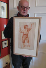 Load image into Gallery viewer, 19th Century Dutch Red Chalk Drawing by Johannes Rijnbout
