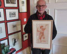Load image into Gallery viewer, 19th Century Dutch Red Chalk Drawing by Johannes Rijnbout
