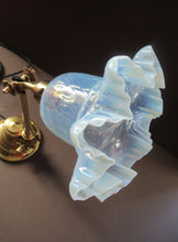 Load image into Gallery viewer, Antique Dugdills Art Nouveau Flower Desk Lamp with Antique Vaseline Shade

