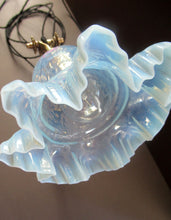 Load image into Gallery viewer, Antique Dugdills Art Nouveau Flower Desk Lamp with Antique Vaseline Shade
