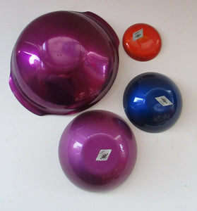 1950s Four Emalox Norwegian Enamel Bowls