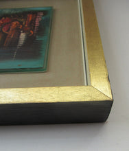 Load image into Gallery viewer, Vintage 1960s Miniature Oil Painting on Glass with Original Wooden Frame
