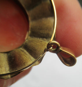 Vintage 9ct gold Shell Cameo Brooch London Hallmark