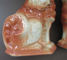 Load image into Gallery viewer, Scottish Pottery Victorian Bo&#39;ness Pottery Spaniels or Chimney Dogs 1900 Antique
